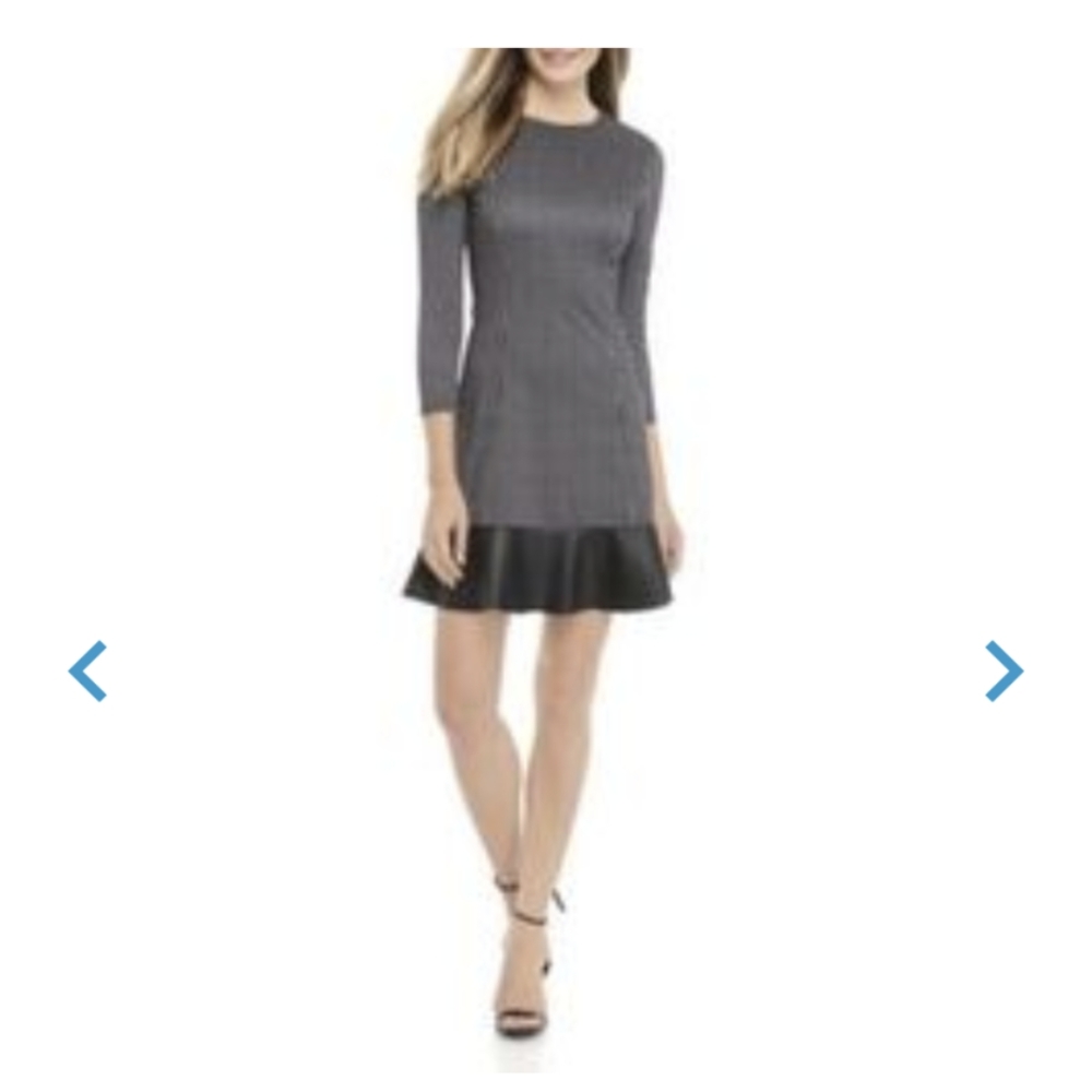 Women's checkered fit dress
